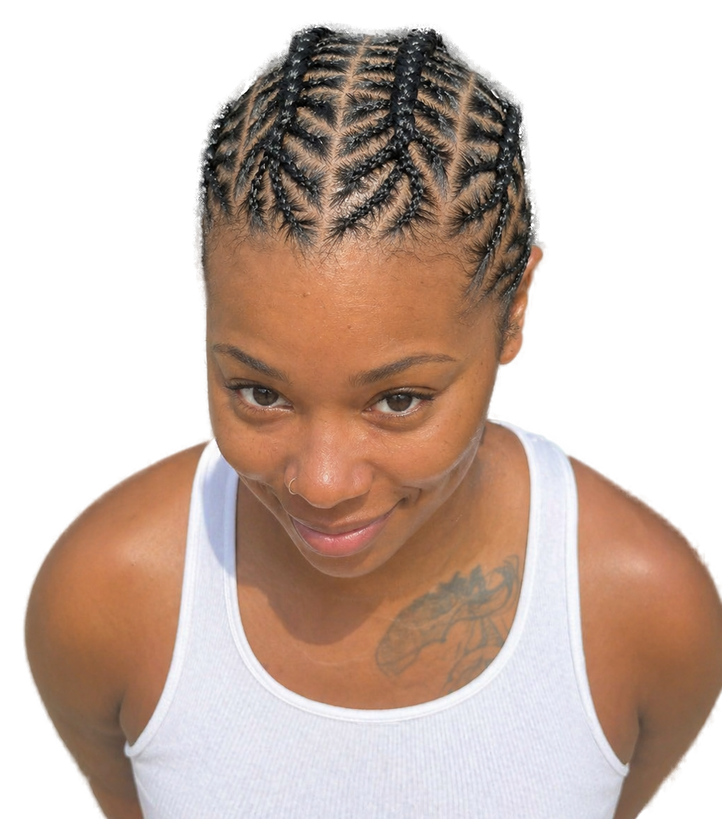 Cornrow style